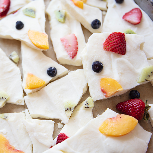 Fruity Frozen Yogurt Bark