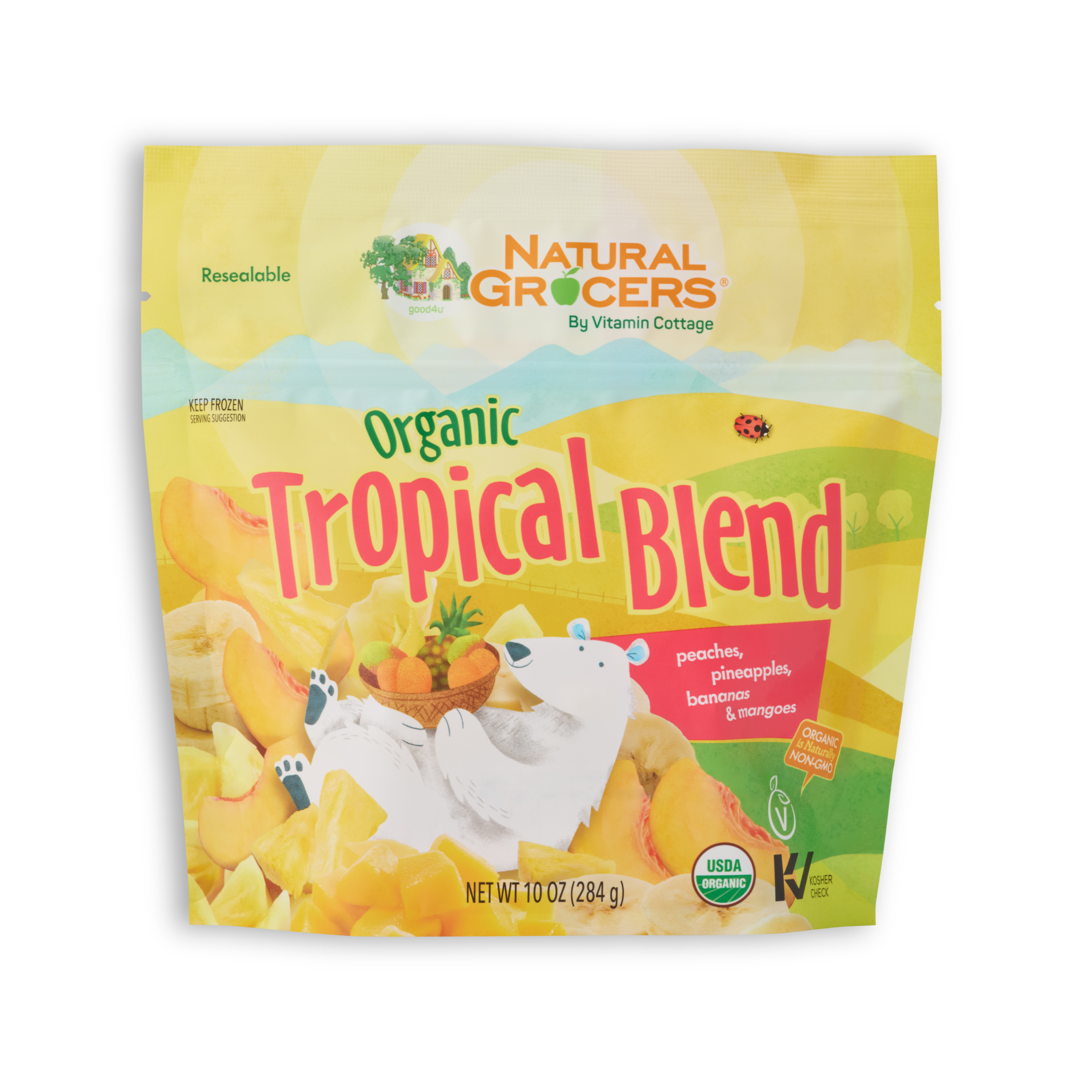 Organic Frozen Tropical Fruit Blend, 10 OZ | Natural Grocers