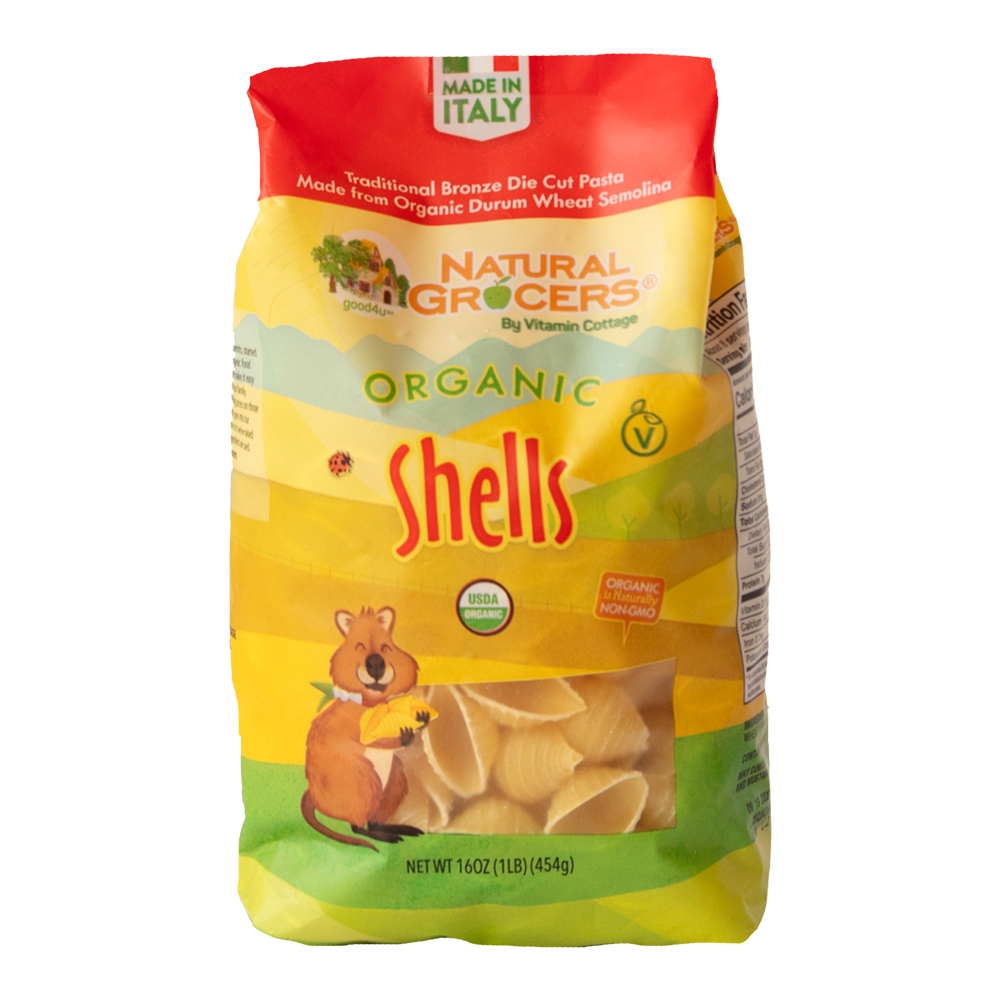Organic Shells Pasta, 16oz | Natural Grocers