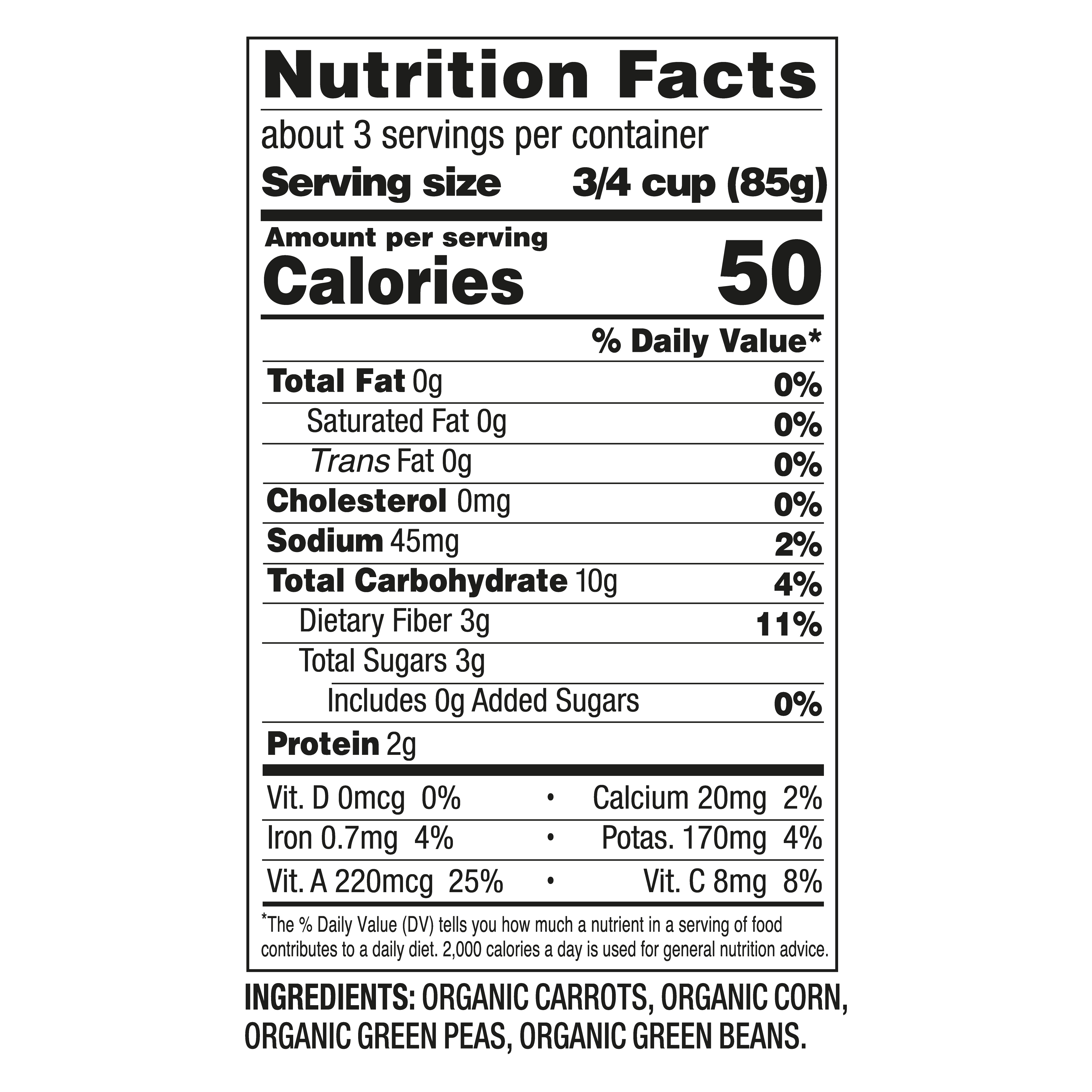 Organic Fact File Organic Frozen Mixed Vegetables, 10 OZ | Natural Grocers