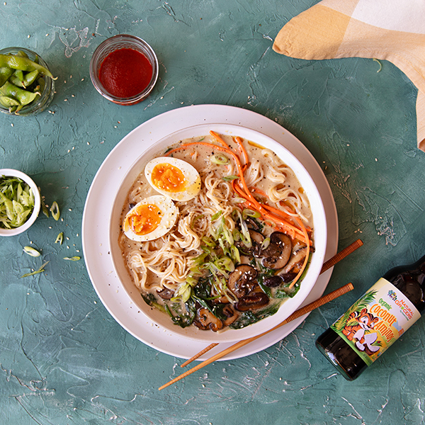 Creamy Gluten-Free Mushroom and Sesame Ramen