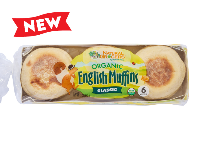 Natural Grocers Brand Organic English Muffins, 6 CT