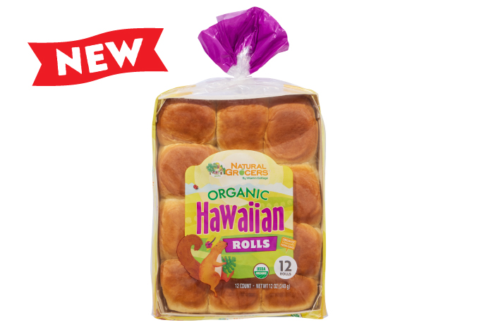 Natural Grocers Brand Organic Hawaiian Rolls, 12 CT