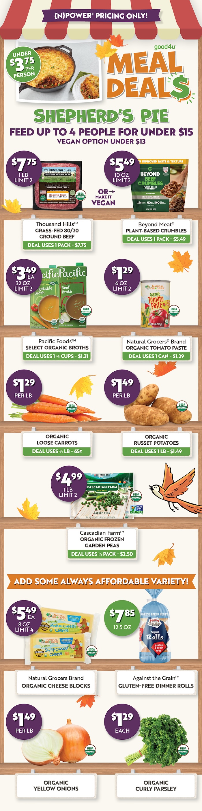 Shepherd's Pie Meal Deal