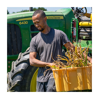 Rodale Institute Farmer Training (RIFT) Students working on a farm