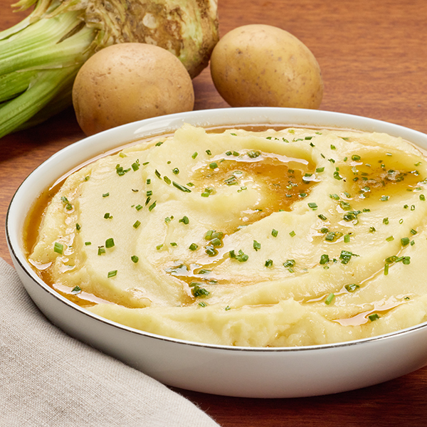 Mashed Potatoes with Celeriac and Brown Butter