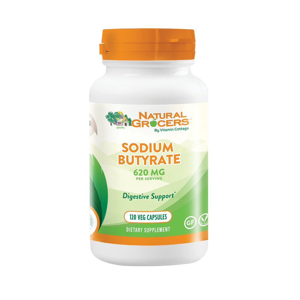 glutathione natural grocers Sodium Butyrate 475 Mg 120 Veg