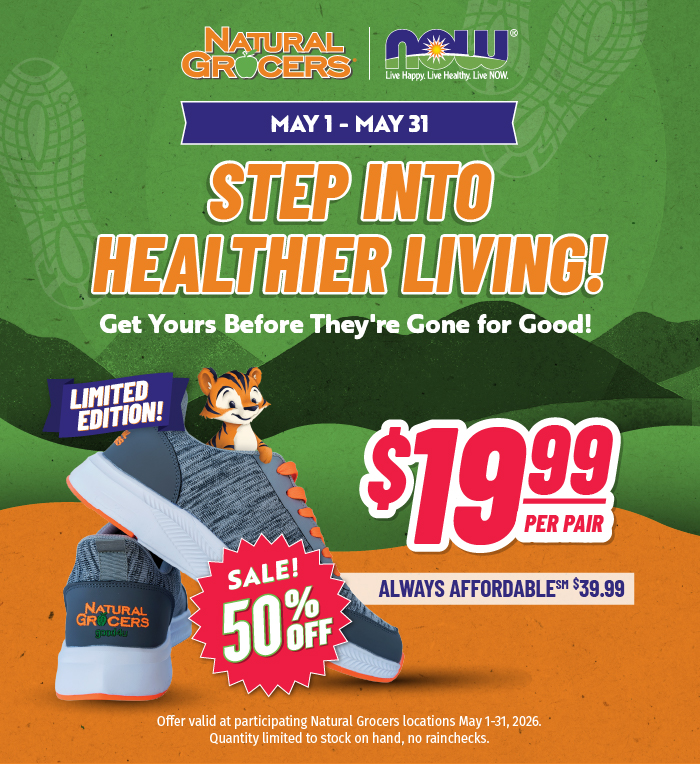 Natural Grocers® & NOW® Branded Shoes