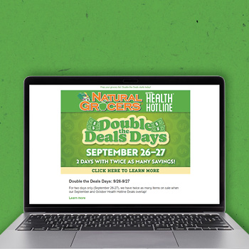 eHealth Hotline Weekly Newsletter on a Laptop