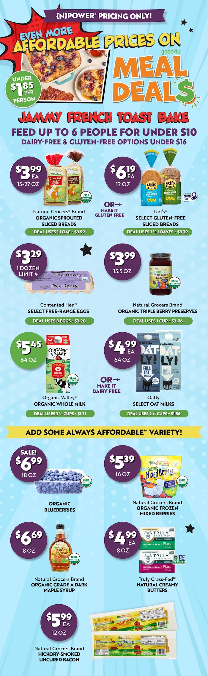 Jammy French Toast Bake Meal Deal