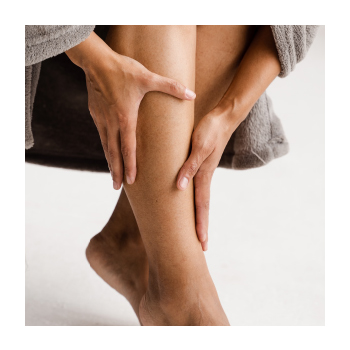 Image of a person rubbing their legs