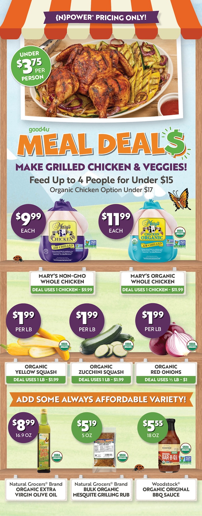 Grilled Chicken & Veggies Meal Deal