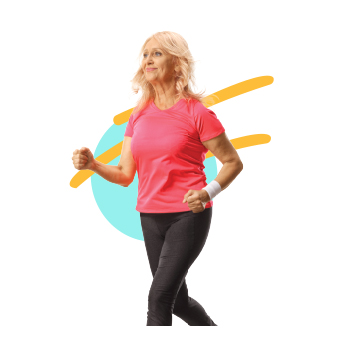 A person jogging