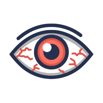 Illustration of an red eye