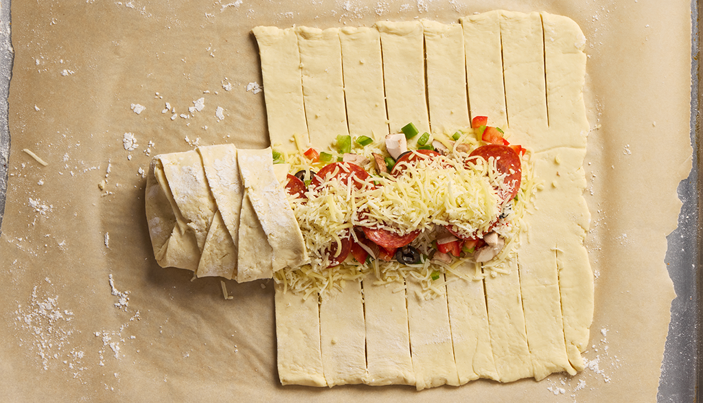 Gluten-Free Cheesy Mummy Calzones Instructional Image