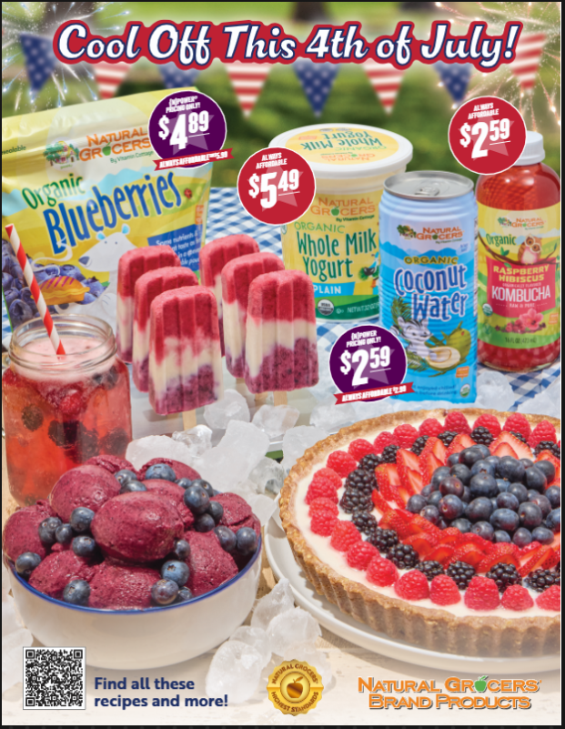 Cool Off This 4th of July with Natural Grocers® Brand Products and prices