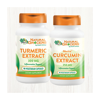 Natural Grocers Brand Turmeric and Natural Grocers Brand Meriva Curcumin Extract