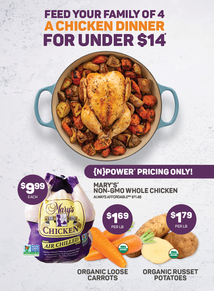 Feed Your Family of 4 a Chicken Dinner for Under $14