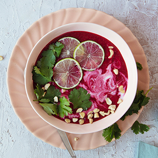 Coconut and Lime Beet Detox Soup Recipe