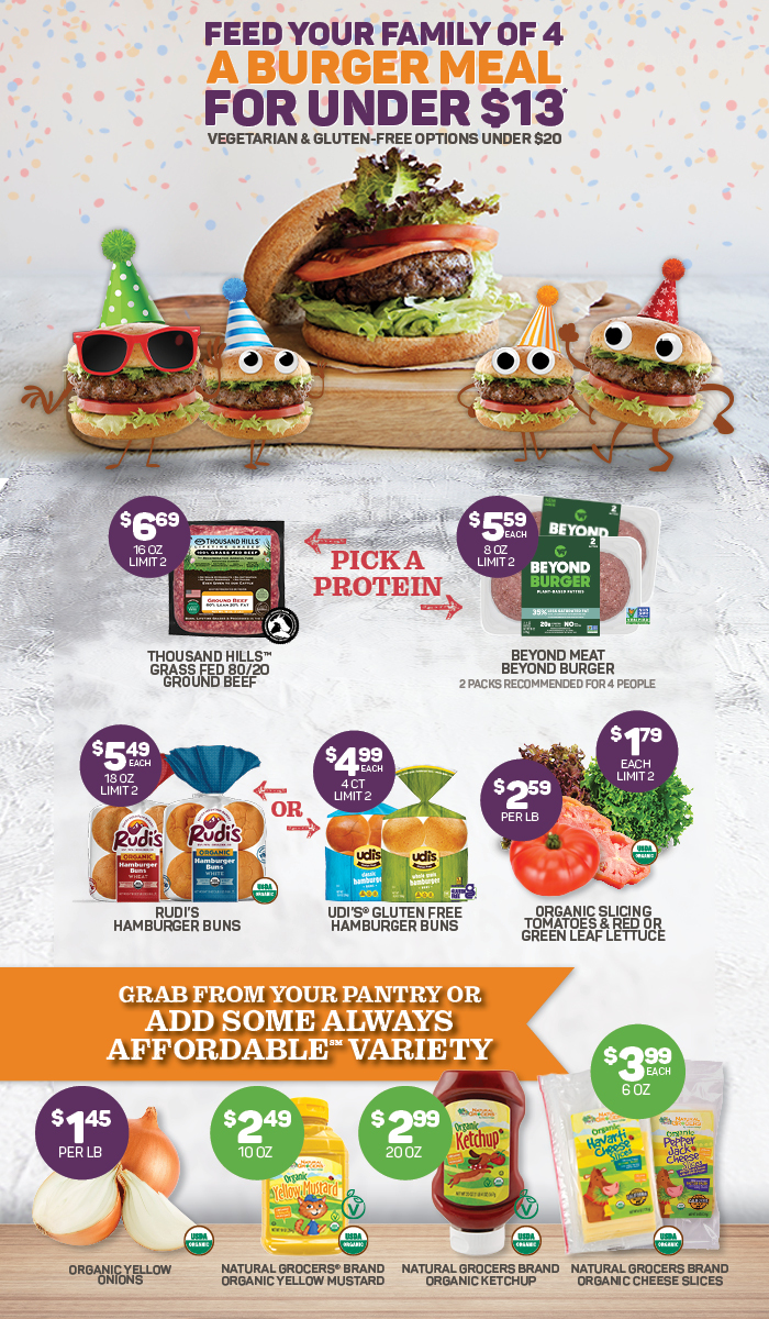 Feed Your Family of 4 a Burger Meal for Under $13