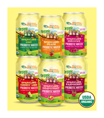 Natural Grocers® Brand Organic Sparkling Probiotic Waters