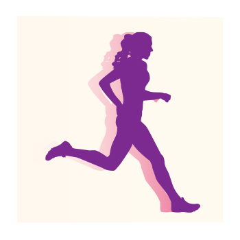 Illustration of a person running