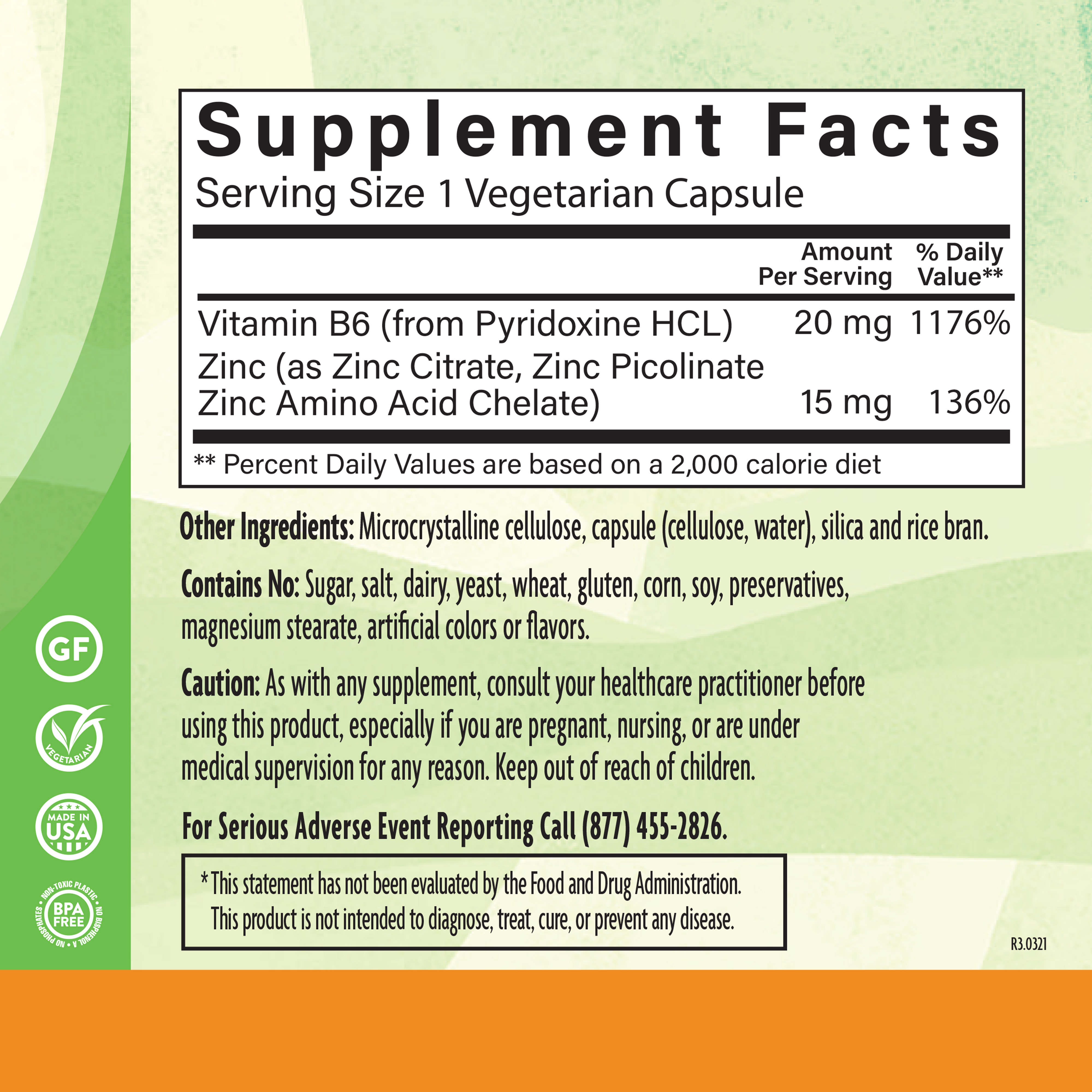 Biozinc Biozinc 15 Mg Vegetarian Capsules 90 Veg | Natural Grocers
