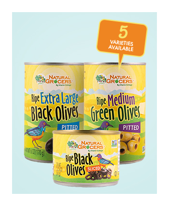 Natural Grocers Brand Non-GMO Canned Olives