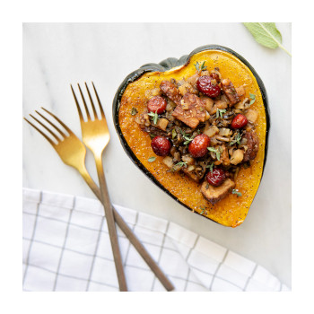 Squash Stuffed Pears