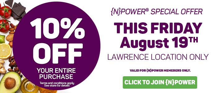 Natural Grocers Lawrence, KS 10% Off This Friday August 19th 2022