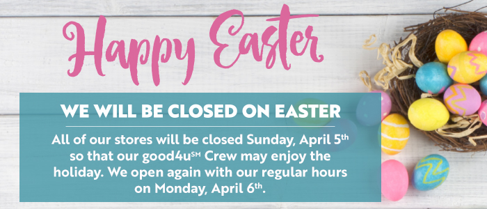Easter Holiday Store Hours