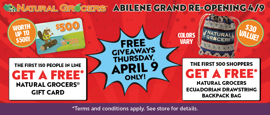 Abilene, TX Natural Grocers Grand Opening Celebration