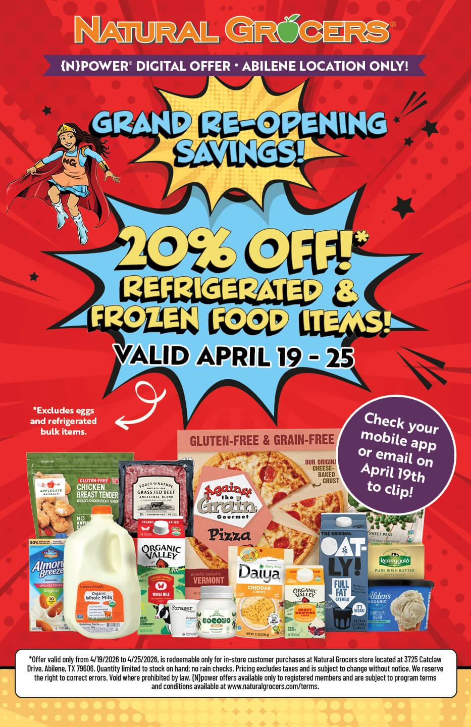 Abilene Natural Grocers Grand Re-opening Sale