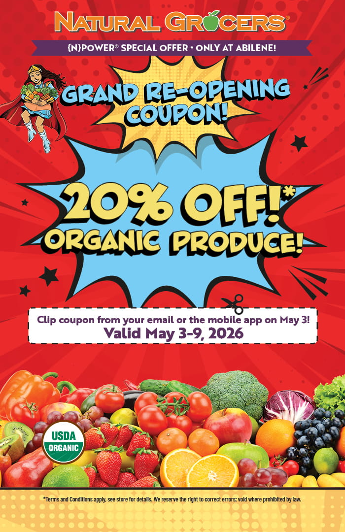 Abilene Natural Grocers Grand Re-opening Sale