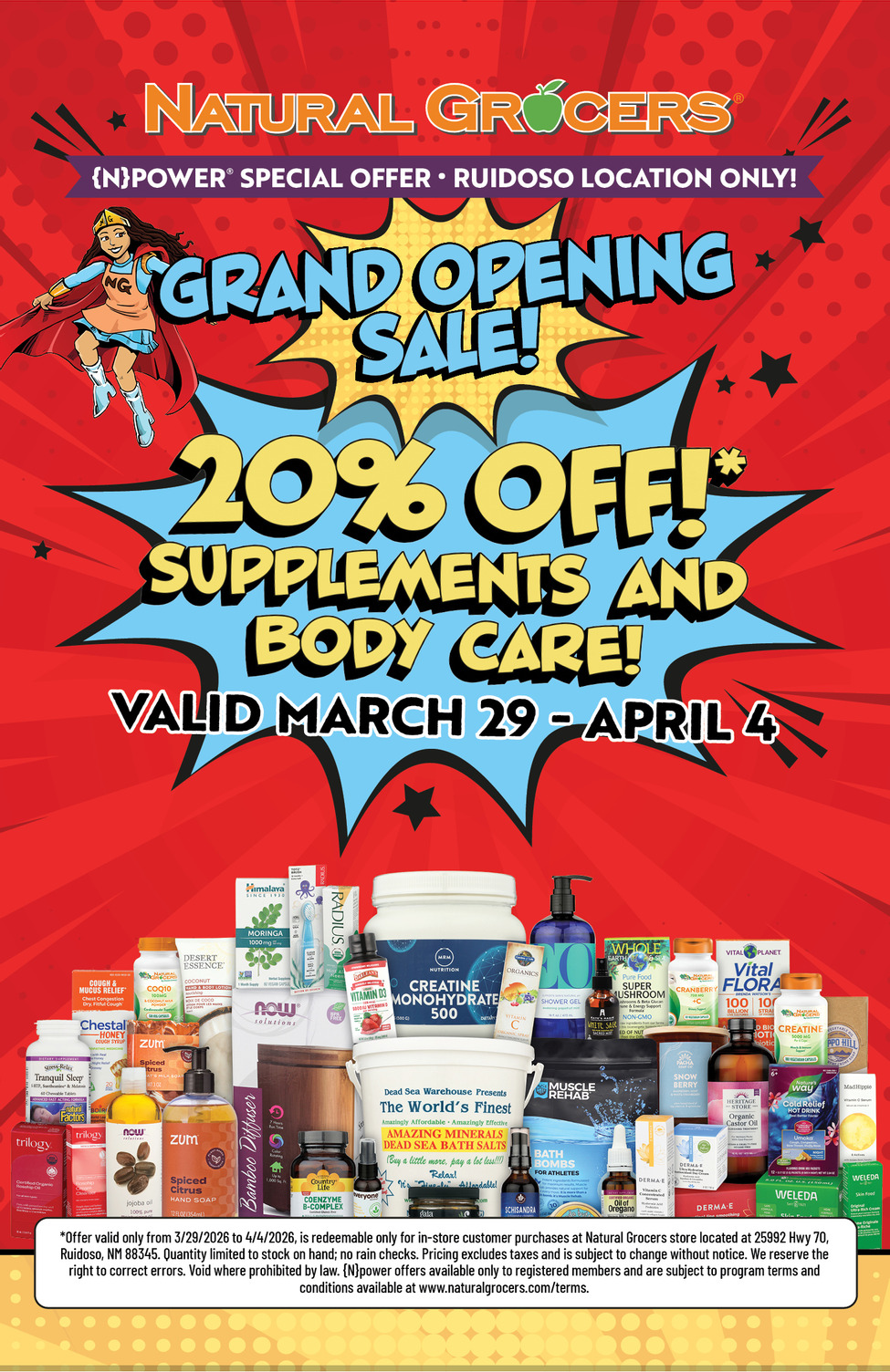 Ruidoso Grand Opening Sale