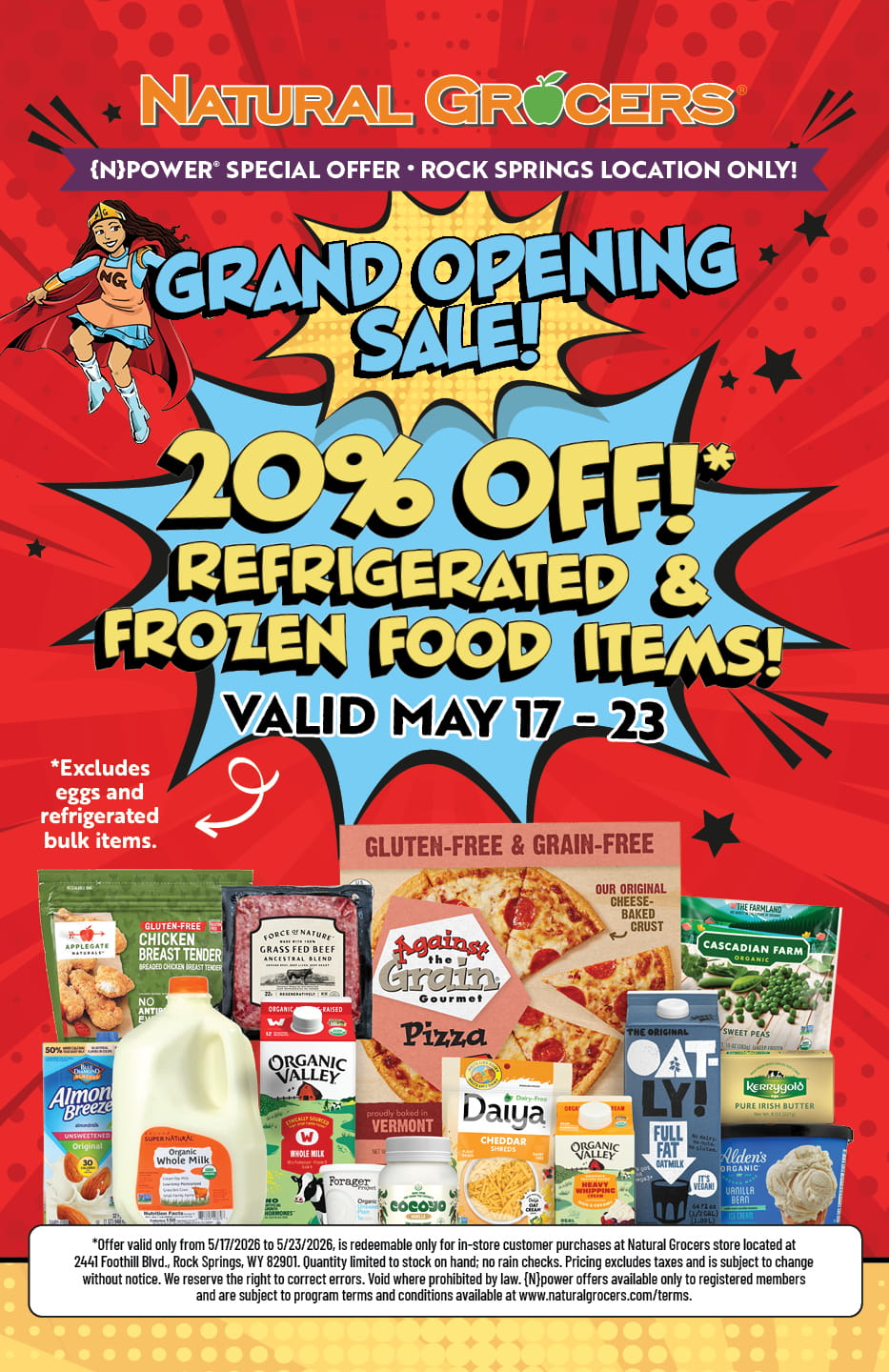 Rock Springs Natural Grocers Grand Opening Sale