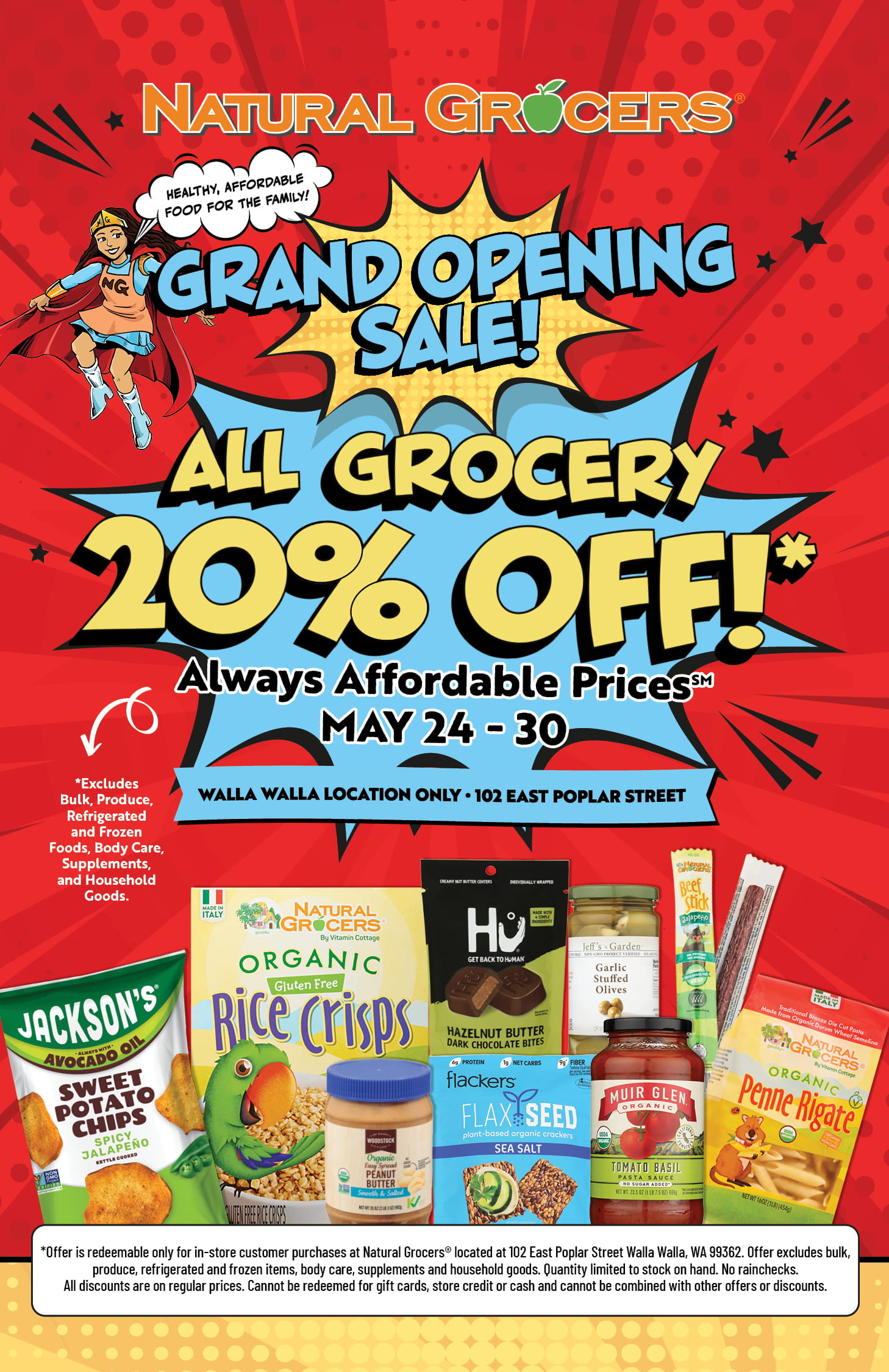 Walla Walla Natural Grocers Grand Opening Sale