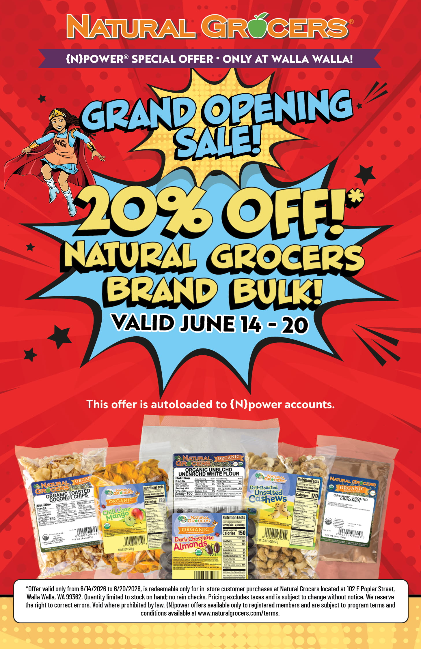 Walla Walla Natural Grocers Grand Opening Sale