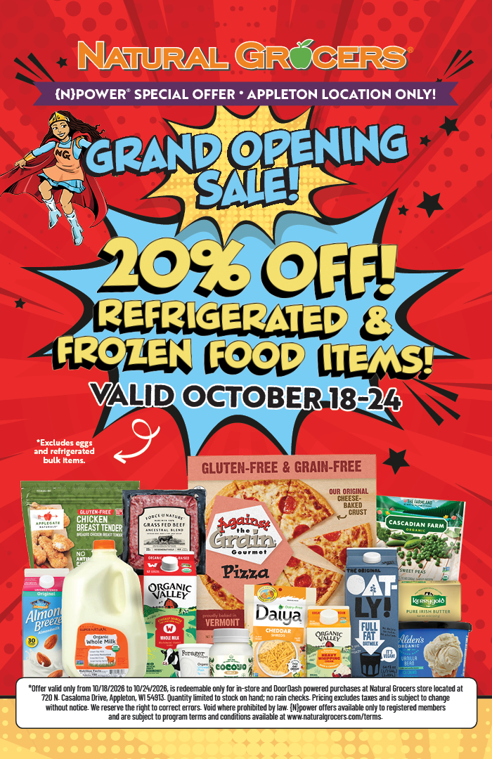 Appleton Natural Grocers Grand Opening Sale