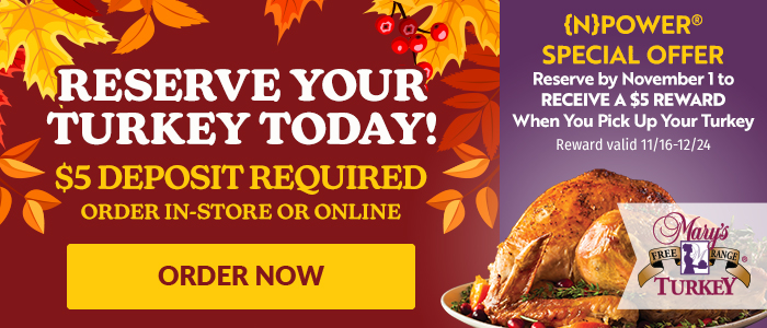 Reserve Your Turkey Today