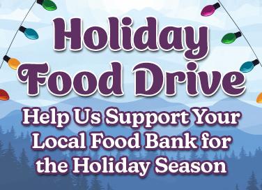 Holiday Food Drive - Support your local food bank