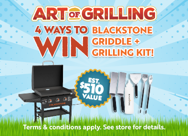  4 Ways to Win a Blackstone Griddle & Grilling Kit