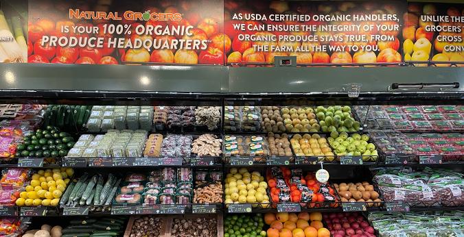 Natural Grocers Highlands Ranch CO 100% Organic Produce Department