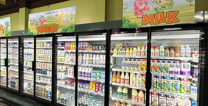 Dairy section.