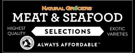 Natural Grocers Meat and Seafood Selection