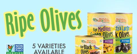 Natural Grocers Brand Non-GMO Canned Olives