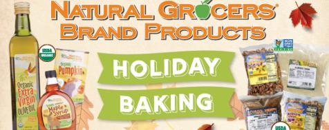 Holiday Baking with Natural Grocers Brand Products