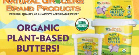 Natural Grocers® Brand Organic Plant-Based Butter Sticks and Spreads