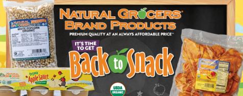 Back to Snack With Natural Grocers Brand Products