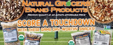 Game Day Parties with Natural Grocers Brand Products!